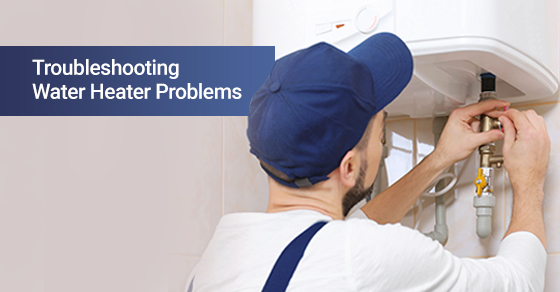 A man troubleshooting water heater problems on his own.